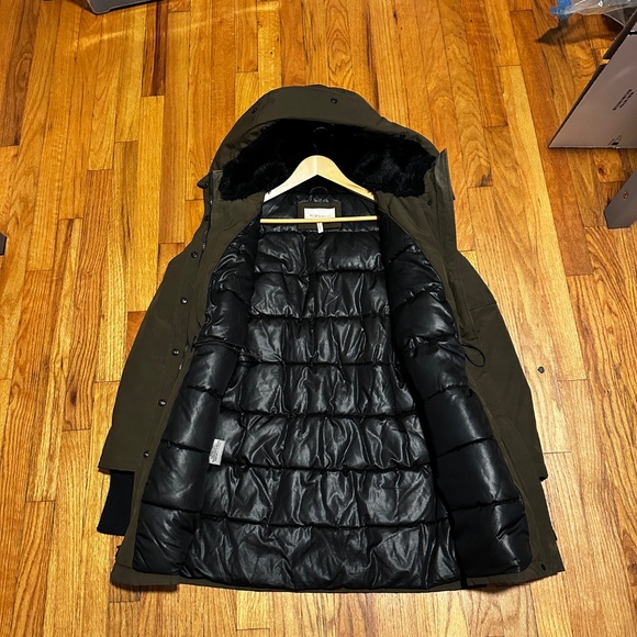 BCBGeneration Parka Jacket - Olive Green // Size Small - Picture 4 of 8